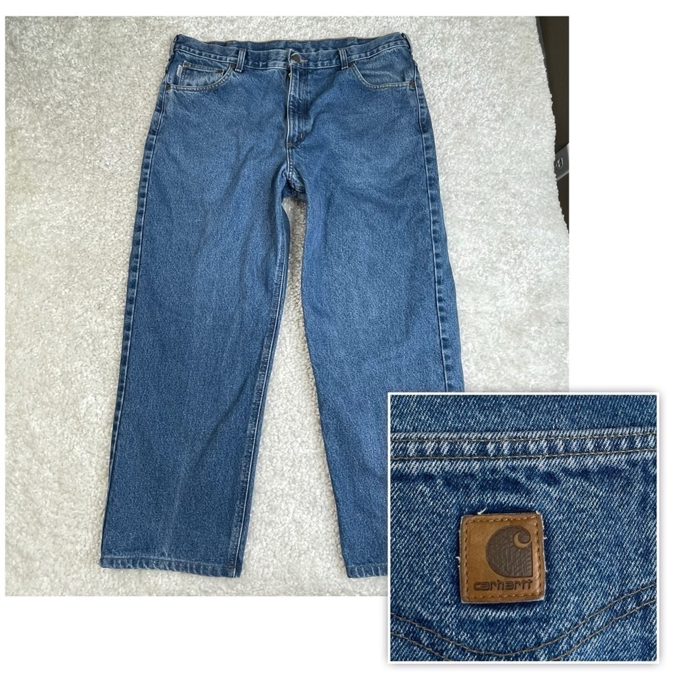 Carhartt Men’s Jeans B160DST. Work Casual 100% cotton. 40x30, actual 38.5x28